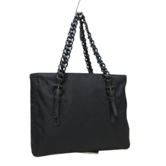 PRADA Black Leather Shoulder Bag - Picture 1 of 8